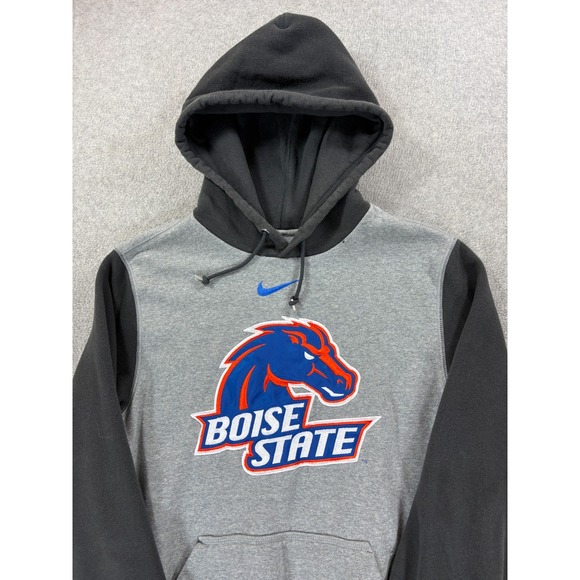 Boise State Broncos Nike Stitched Logo Campus Hoodie Sweatshirt (Men's Small) - Picture 2 of 12